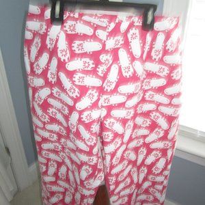 CUTE PIQUE FUCHSIA FLIP FLOP PANTS